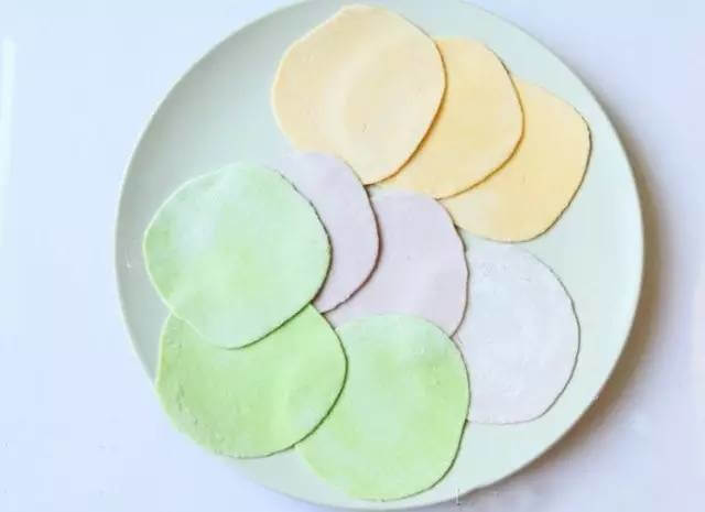五彩饺子皮